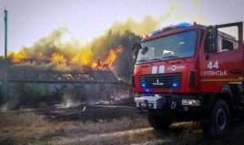 Пожар на Харьковщине полностью уничтожил село