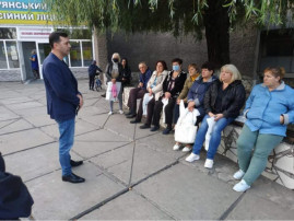 Кандидат в меры Каменского Сергей Павлюк продолжает общаться  с жителями города