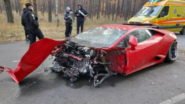 В Киевской области во время съемок фильма разбили Lamborghini