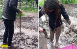 В Кривом Роге девочку засосала трясина из щебня от коммунальщиков В Кривом Роге девочку засосала трясина из щебня от коммунальщиков