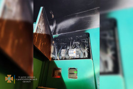 В Каменском в многоэтажке горела электрощитовая В Каменском в многоэтажке горела электрощитовая