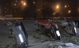 В Кривом Роге мужчина перевернул три автомобиля
