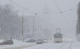 Из-за снегопада в Каменском наблюдаются проблемы с проездом по городу и трамваями