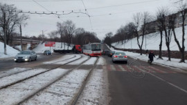 Несчастный случай в Каменском: заблокировано движение трамвая №1