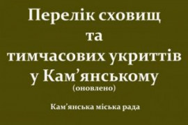 Де шукати бомбосховища у Кам'янському: адреси