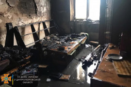 В Каменском горела квартира в 9-этажном жилом доме В Каменском горела квартира в 9-этажном жилом доме