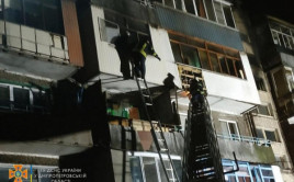 Большой пожар в Каменском: пострадали люди Большой пожар в Каменском: пострадали люди