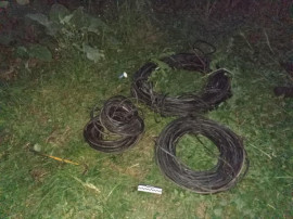 Вкрали 400 метрів кабелю: у Кам'янському районі затримали крадіїв Вкрали 400 метрів кабелю: у Кам'янському районі затримали крадіїв