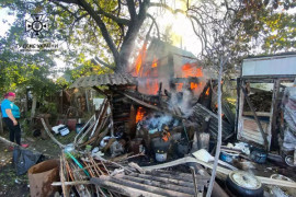 У Кам'янському горів приватний будинок У Кам'янському горів приватний будинок