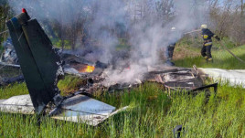 Под Днепром упал самолет. Погибли люди