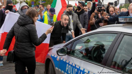 Польская полиция разогнала антиправительственную демонстрацию
