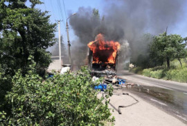 На Днепропетровщине сгорел грузовик с посылками "Новой почты"