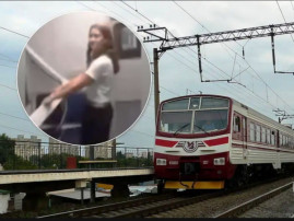 Полиция Каменского нашла девушек-вандалов, которые разнесли вагон поезда