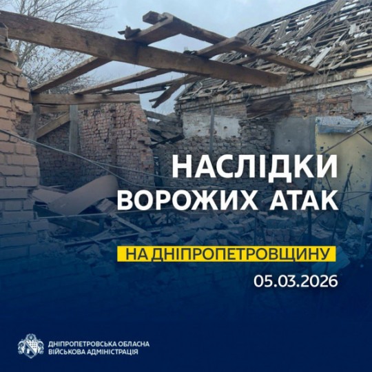Ворог атакував чотири райони Дніпропетровщини: поранені двоє людей