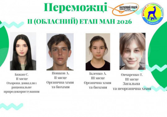 Юні кам’янські екологи підкорили обласний етап Малої академії наук