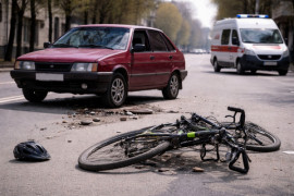 У Кам’янському легковик збив велосипедиста: чоловік травмований