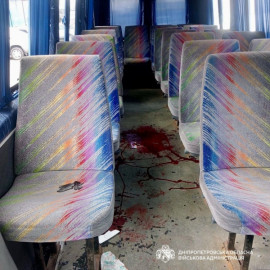 На Нікопольщині вдруге за день атакували автобус: п’ятеро поранених