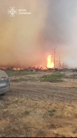 У Чорнобильській зоні відчуження зафіксували вогняний смерч