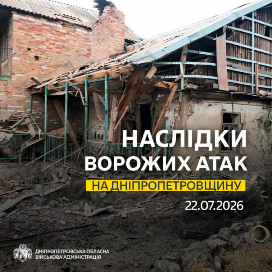 Дніпропетровщина: ворог атакував два райони області, обійшлося без постраждалих